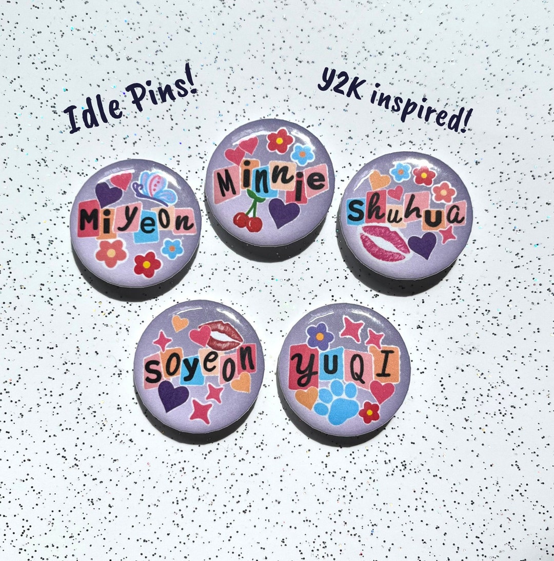 Kpop Bias Member Pin Badge Button Tour Concert Y2K - Etsy