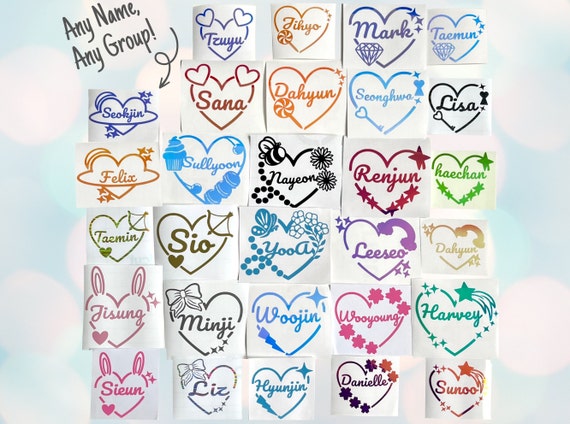 Wanna This Heart medium clear sticker set of 3 sheets