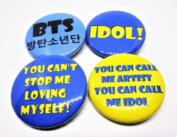Bts Idol You Can T Stop Me Loving Myself Pin Badges Etsy Bts Idol You Can T Stop Me Loving Myself Pin Badges Etsy