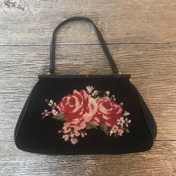 Cath Kidston 50’s Style Floral Tapestry Kelly Bag