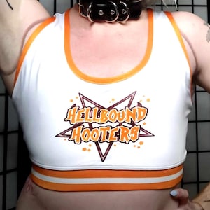 Hellbound Hooters Cosplay & Sport-BH-Stil Crop Top