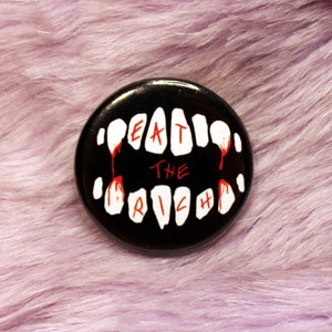 Eat the Rich Badge (38mm) | leftist politics humour goth