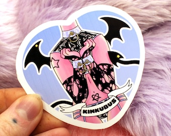 Kinkubus Concubus Heart Sticker (55mm) - Androgynous demon stickers