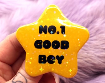 No.1 Good Boy Star Badge (55mm)