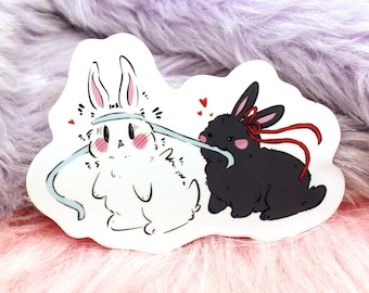 Wangxian Bunnies Sticker A (60mm)- Mo Dao Zu Shi MXTX The Untamed Danmei Fan Art