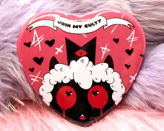 Cult of the Lamb Heart Badge (55mm)