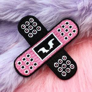 Double X Pleisters Iron-On Patch (60mm) - Yamikawaii Menhera Bandaids