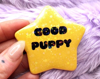 Distintivo de estrela de bom cachorrinho (55 mm)