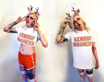 Femboy Hooters Cosplay & T-Shirts (Sizes S-XXL)