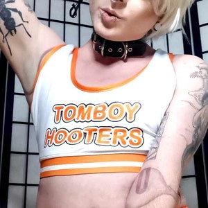 Tomboy Hooters Cosplay & Sports Bra Style Crop Top