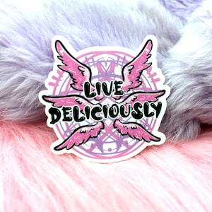 Live Deliciously Sticker (60mm)