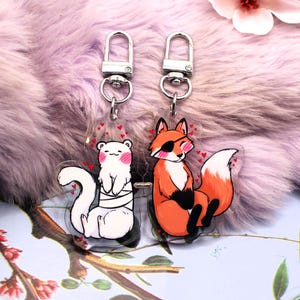Hualian Animal Form Magnetic Connector Acrylic Charms (2 Inch) - Heaven&#39;s Official Blessing Tian Guan Ci Fu Hua Cheng Xie Lian MXTX Danmei