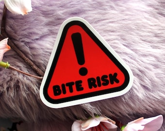 Bite Risk Sticker (60mm)