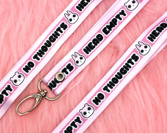 No Thoughts Head Empty 90cm Lanyard