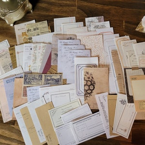 Junk Journal Grab Bag - 225 pieces -Ephemera | Paper Pack | Starter Kit | Scrapbooking | Collage | Vintage Journal