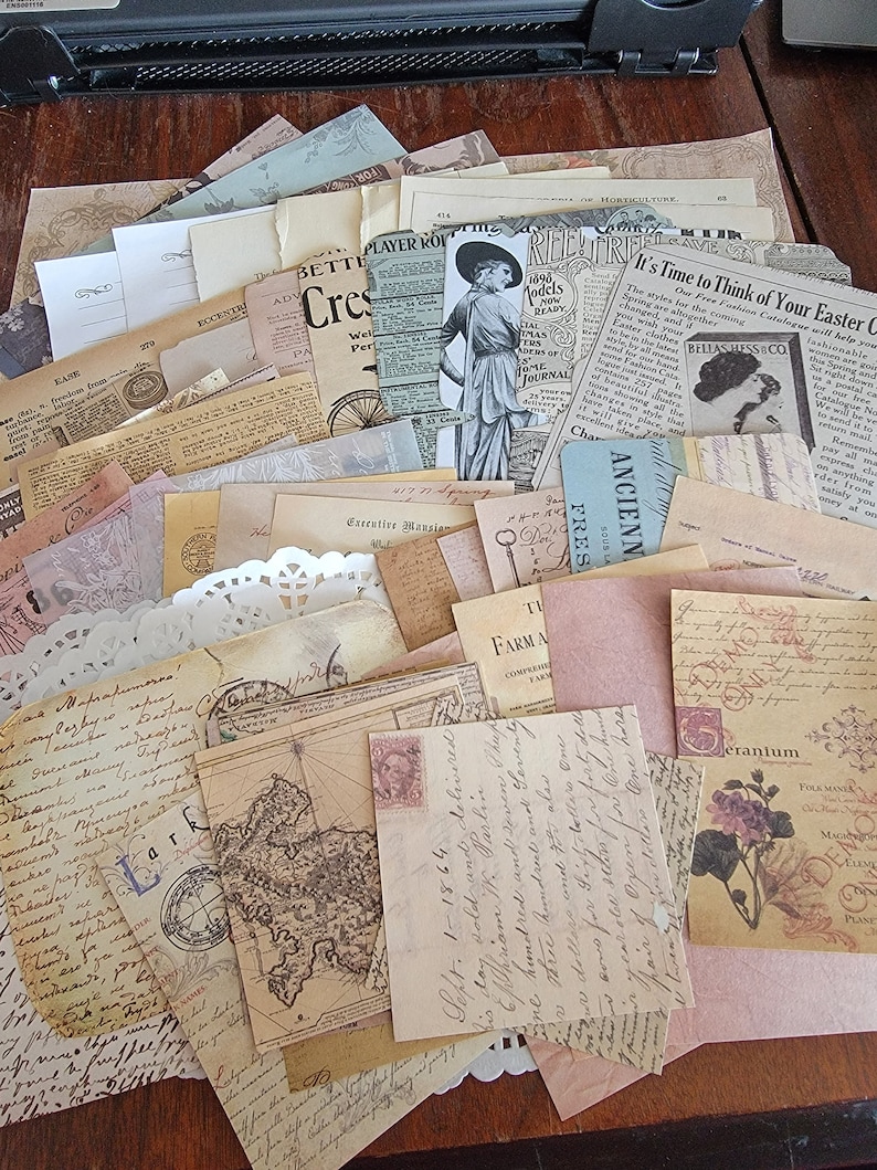Junk Journal Complete Kit | Ephemera Pack | Vintage Collage ...