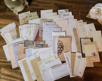 Junk Journal Grab Bag - 200 pieces -Ephemera | Paper Pack | Starter Kit | Scrapbooking | Collage | Vintage Journal