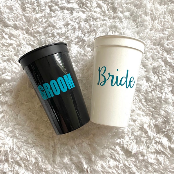 Ensemble de tasse de stade de mariage, coffret cadeau pour M. et Mme, cadeau de fiançailles, cadeau de douche nuptiale, tasses de lune de miel, cadeau de lune de miel, tasse de mariée et de marié