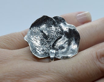 Sterling silver "Seeds" ring, Handmade ring, Nature ring, Bohemian ring, Contemporary jewellery ring, Artistic "Seeds" ring