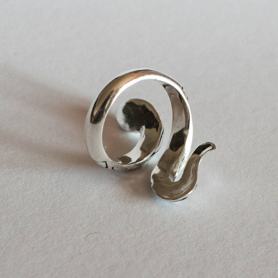 Snake Ring Open Ring Handmade Snake Ring Sterling Silver - Etsy