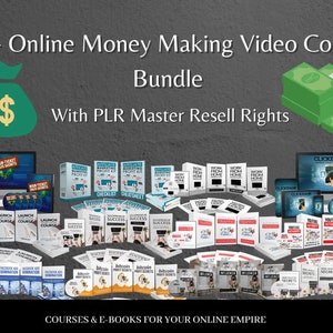 90+ Video Course PLR Bundle With Resell Rights - Online Money Making - Commercial Use - Videos Courses With Master Resell Rights - MP4 Video