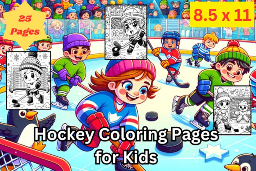 Ice Hockey Coloring Pages, Printable Ice Hockey Sheets, Ice Hockey ...