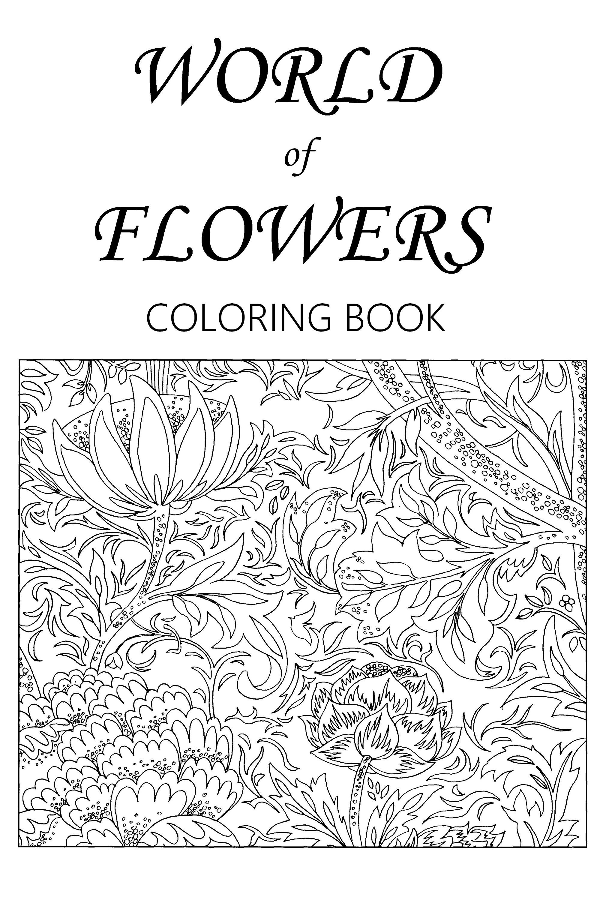 World of Flowers Printable Coloring Pages 23 Pages With Beautiful
