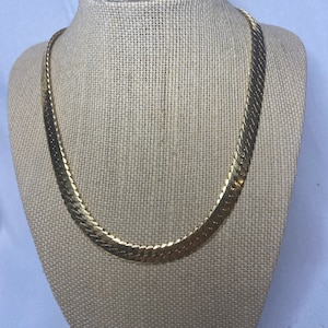 Vintage Napier Silver Necklace 1970 Pat Pending gold tone chain