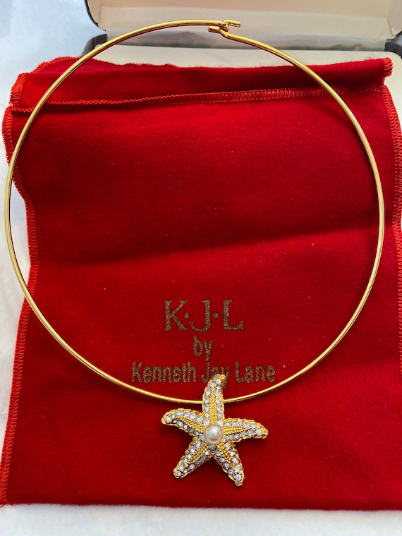 Kenneth Jay Lane Necklace and Starfish Pendant Go… - image 7