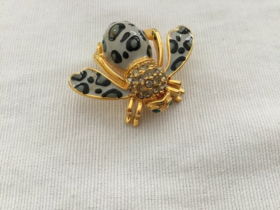 Vintage Joan Rivers Jewelry Rare Animal Print Bee… - image 6