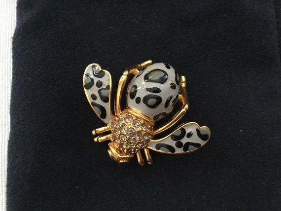 Vintage Joan Rivers Jewelry Rare Animal Print Bee… - image 2