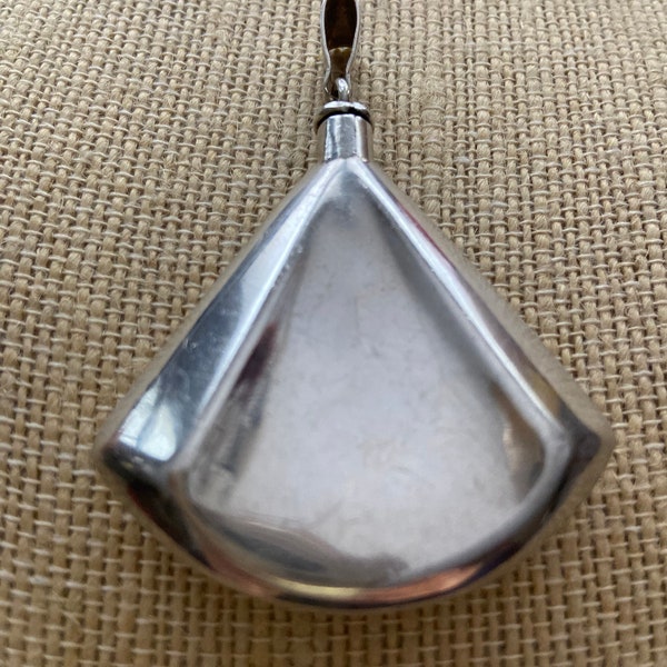 Vintage Taxco Mexico 925 Sterling Silver Perfume Bottle Pendant for Necklace