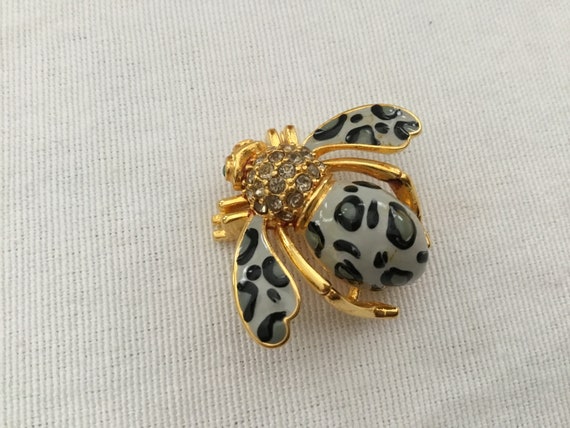 Vintage Joan Rivers Jewelry Rare Animal Print Bee… - image 5