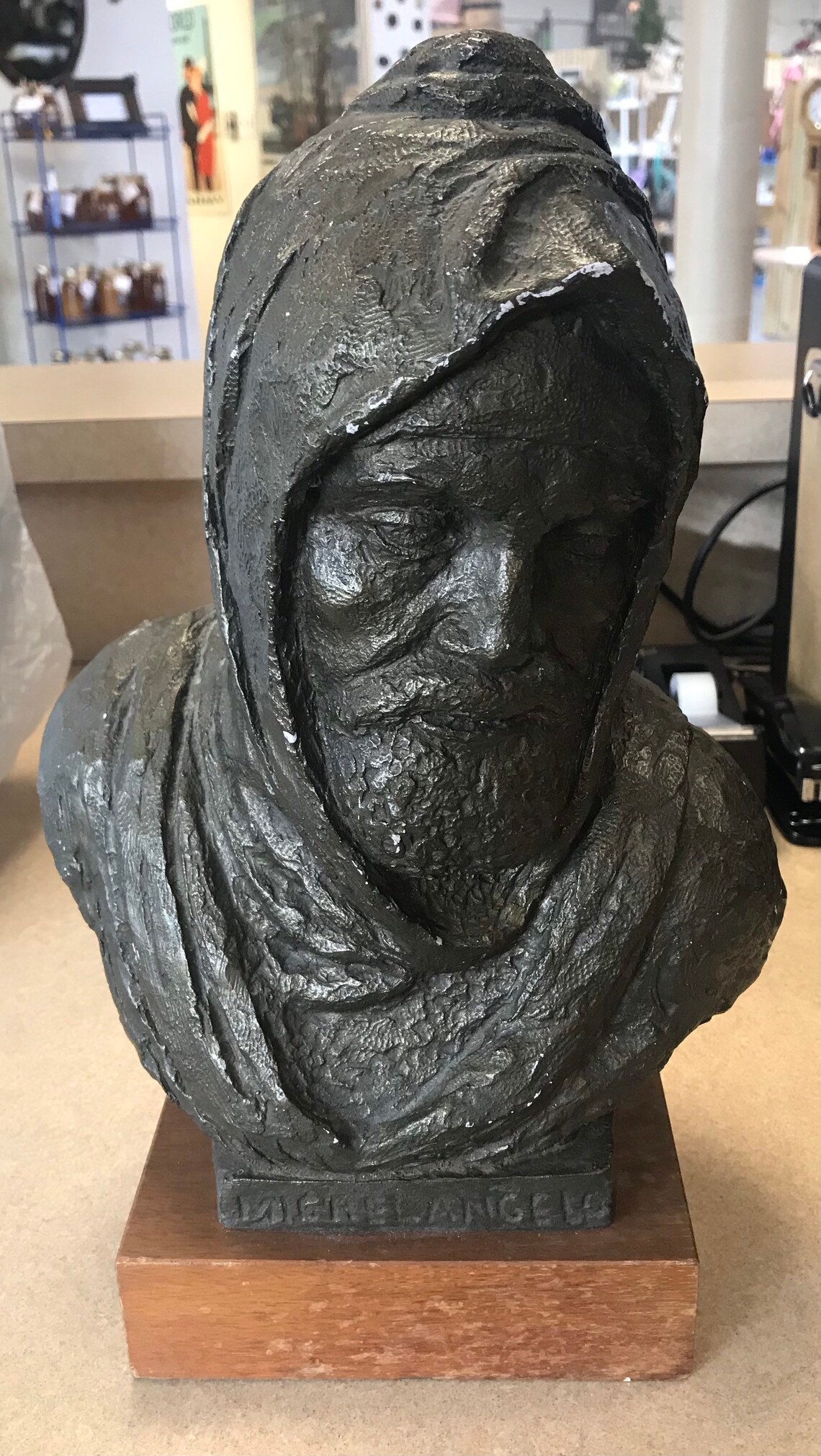 Michelangelo Self-Portrait Bust by Austin Productions Art | Etsy