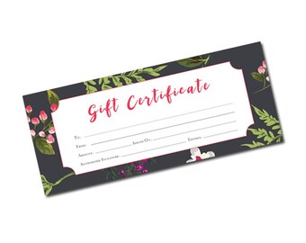 tropical gift certificate gift