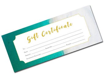 yellow white gift certificate download flowers premade etsy