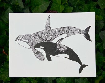 Mendelian Orca Sticker