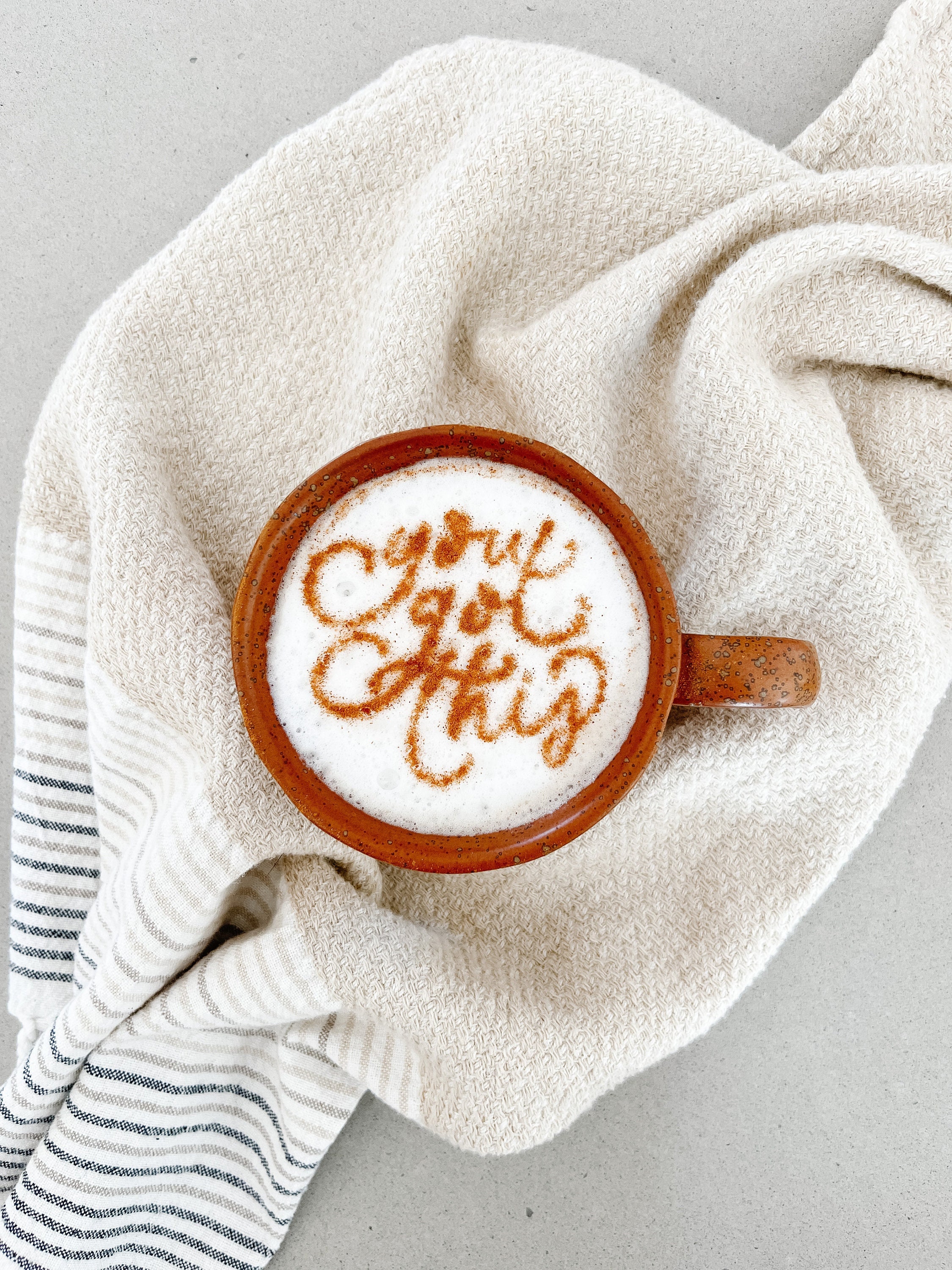 Coffee Stencil Art, You Got This Art Latte Cappuccino Art Stencil