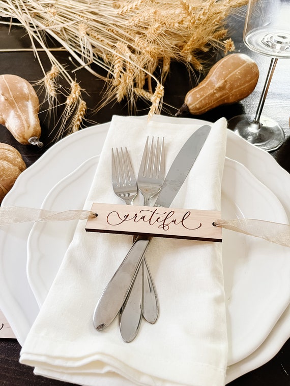 Grateful napkin rings deals