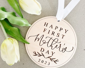 Happy First Mother's Day 2023 Ornament, Mother's Day Gift for Mom, Mom Gift, Mom Plant Lover, Mother's Day Idea, Gifts for Mommy, Ornament