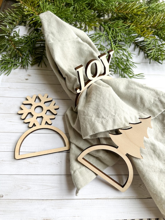 Napkin Ring Holders Christmas Christmas Napkin Ring Holders