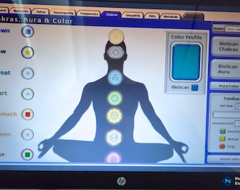Equilibrio de chakras + Lectura del aura y perfil de color IMAET