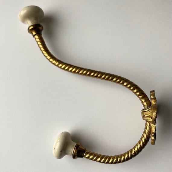 VICTORIAN COAT HOOK Late 19th Century French Double Wall Hook