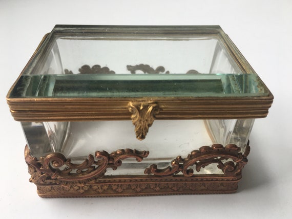 ANTIQUE CRYSTAL CASKET - 19th century French crys… - image 3