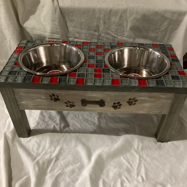 Tall Dog Feeder Etsy