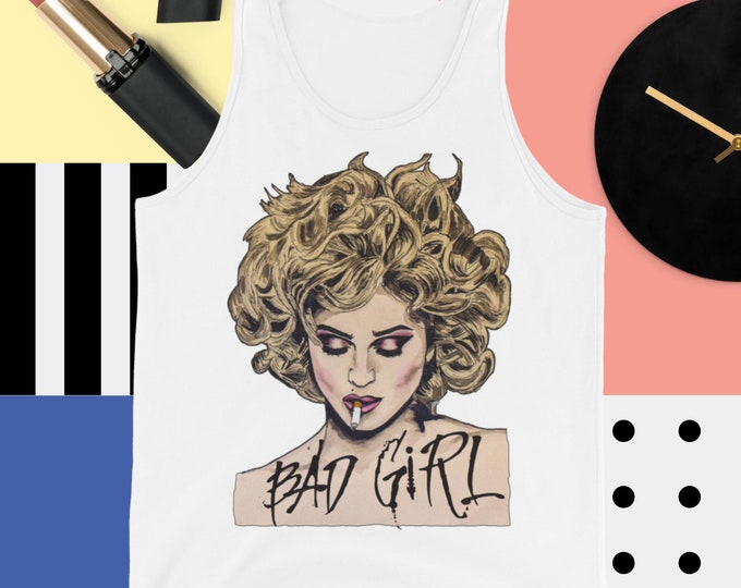 Madonna Bad Girl Unisex Tank Top