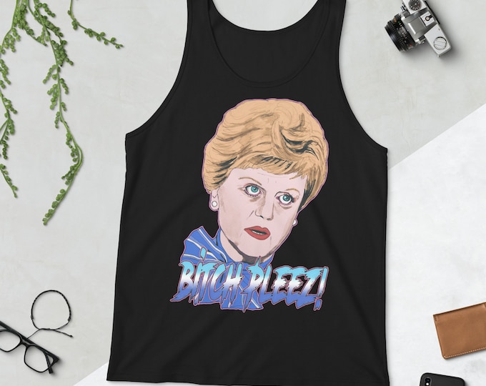 Murder She Wrote Bitch Pleez Unisex  Tank Top