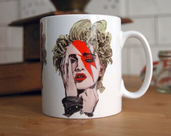 Madonna Rebel (rebel) Heart Mug