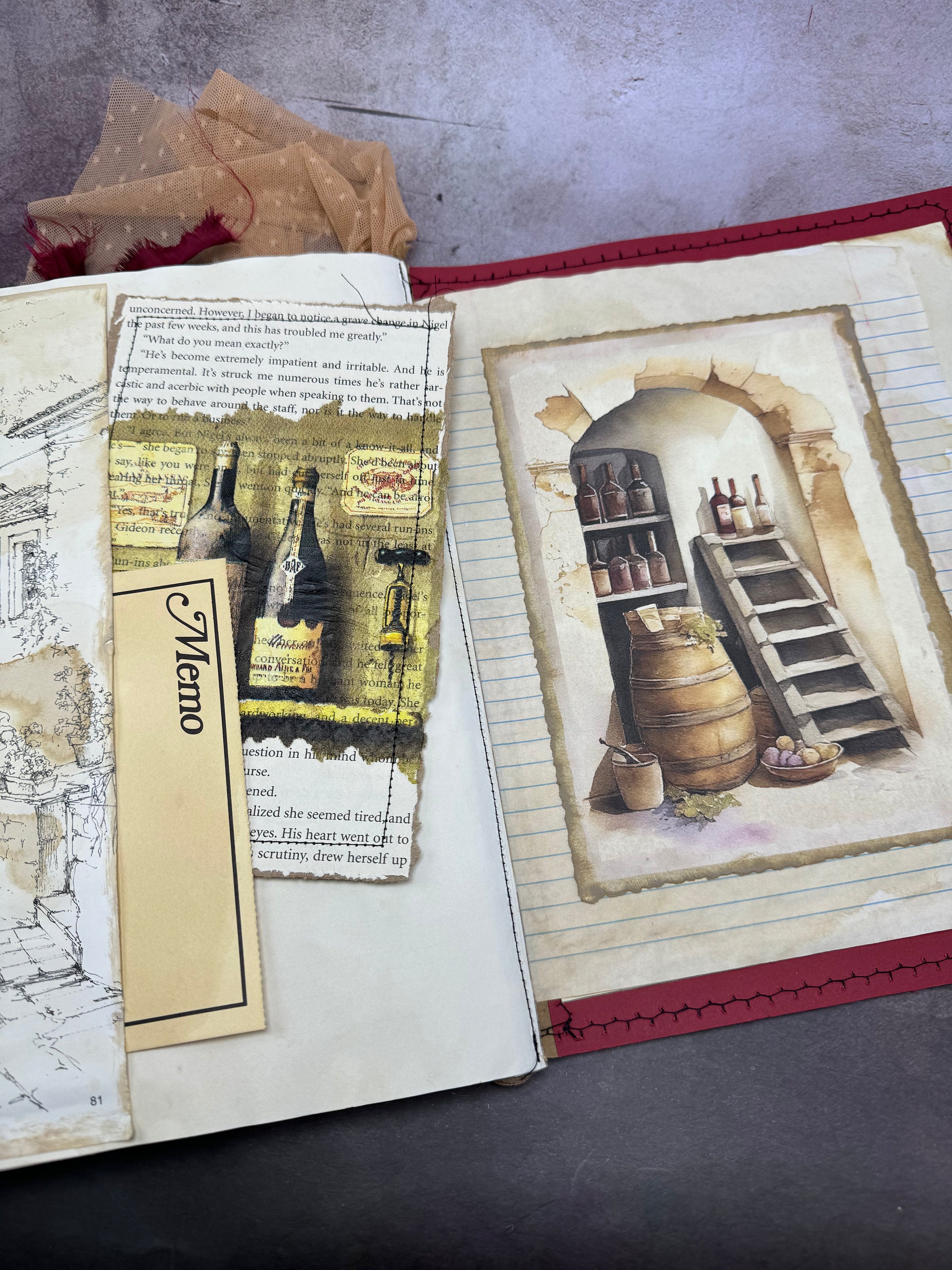 Wine Lover Junk Journal, Wine Lover Journal, Favorite Wine