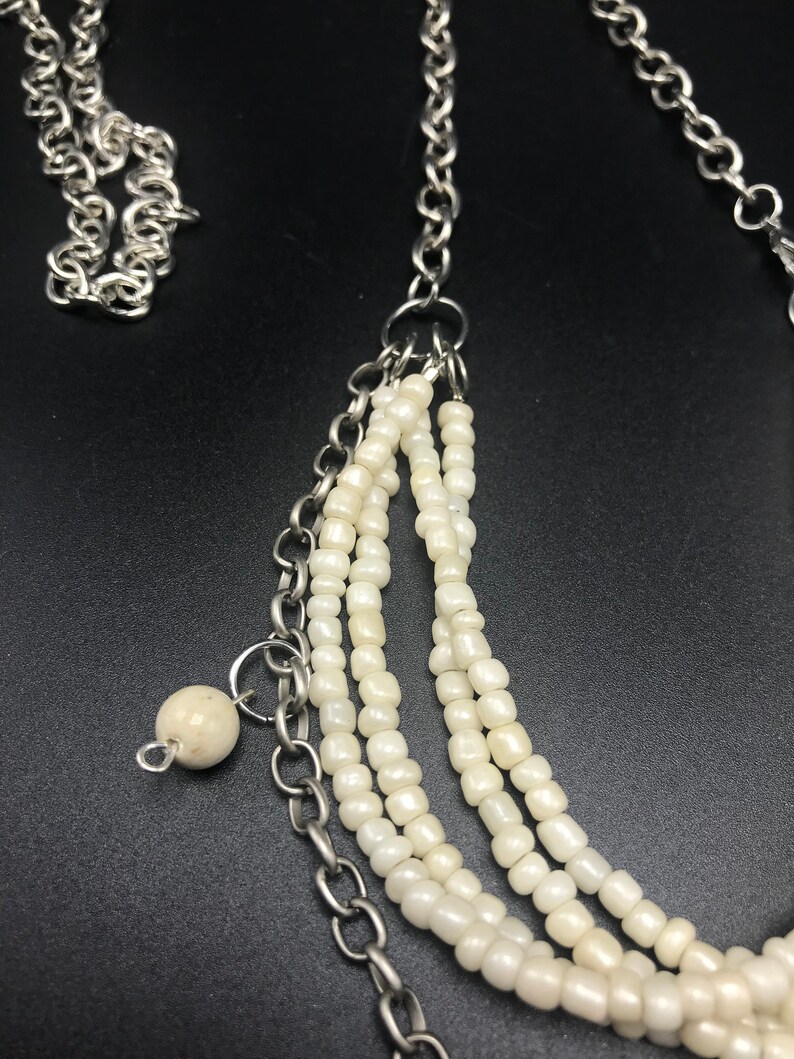 BOHO necklace BOHO jewelry Hippie jewelry Seed bead necklace Gypsy necklace Layered necklace Hippie necklace 42 in necklace